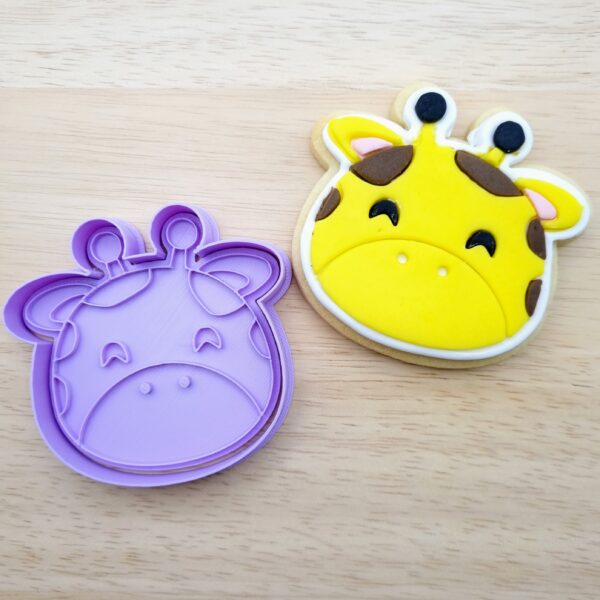 Giraffe Face Cookie Cutter and Embosser